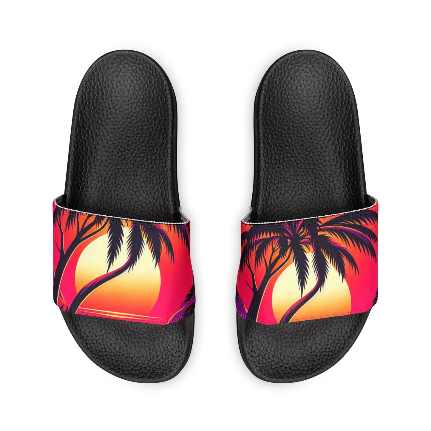 Tropical Sunset Sandals for Men - Removable-Strap Design
