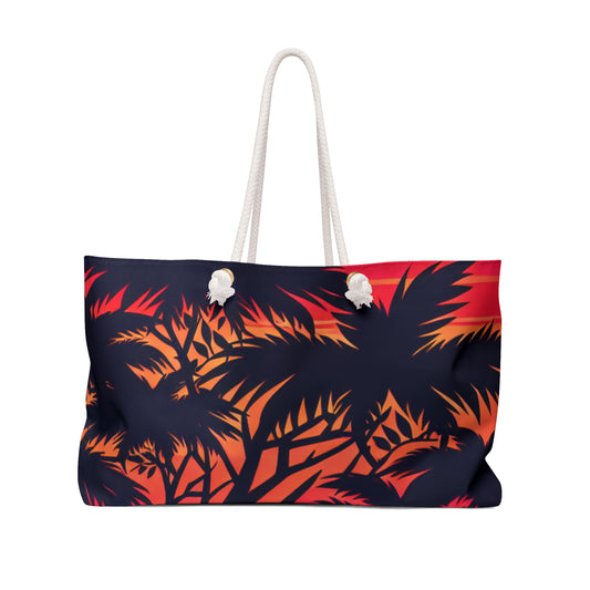 Tropical Sunset Weekender Bag - Perfect for Travel and Beach Days