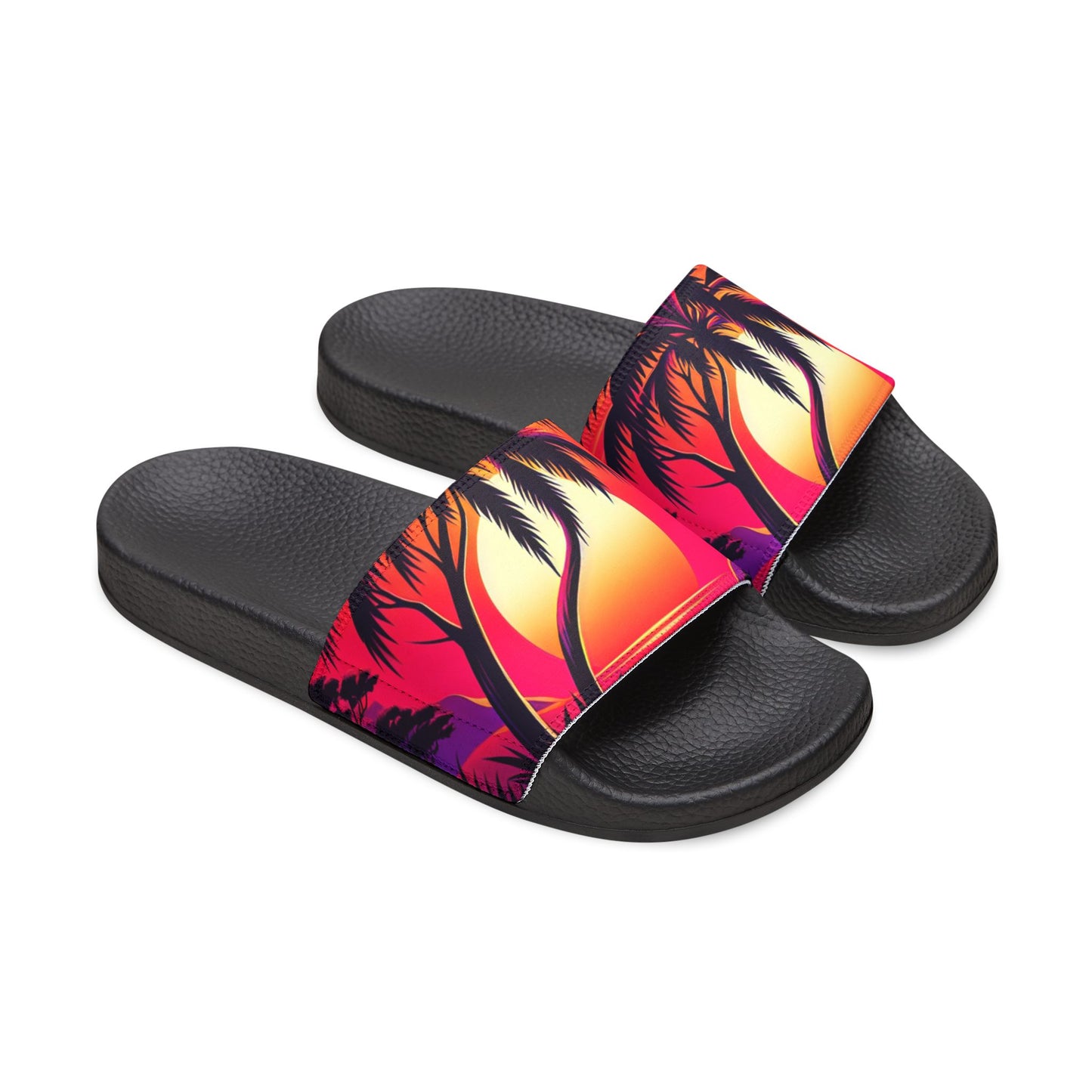 Tropical Sunset Sandals for Men - Removable-Strap Design